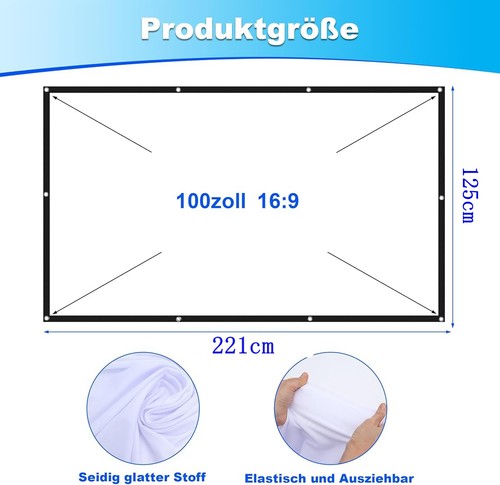 Beamerleinwand 100 zoll beamer - 100,