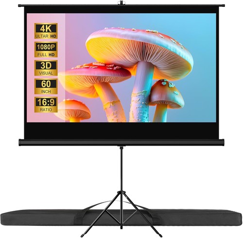 Beamer leinwand mit stativ - 60",
