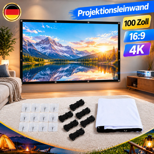 100 beamerleinwand faltbar - 100",