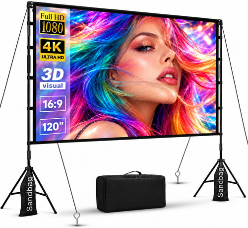 120 zoll beamer leinwand mit - 120,