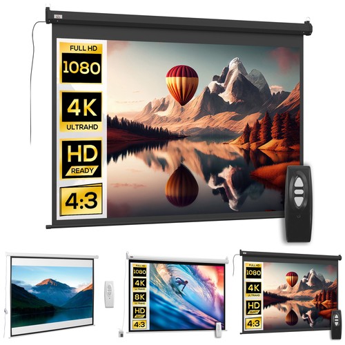 Homcom beamer leinwand - 4:3,