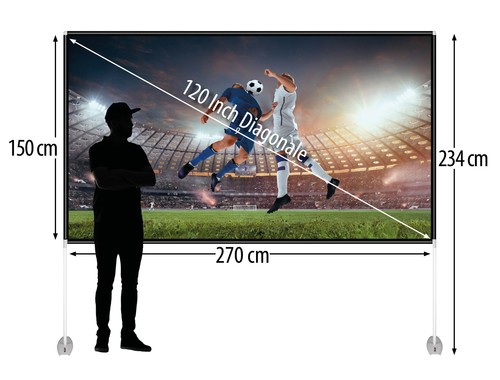 Beamer leinwand mit ständer - beamer,